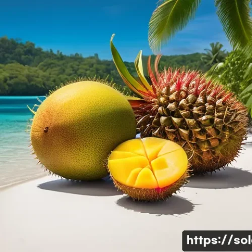 솔로몬 제도 열대 과일 생산 - **Image Prompt 1:** A breathtaking panoramic view of the Solomon Islands' untouched tropical landsca...